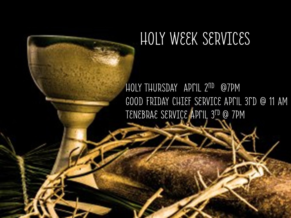 Holy Week Services